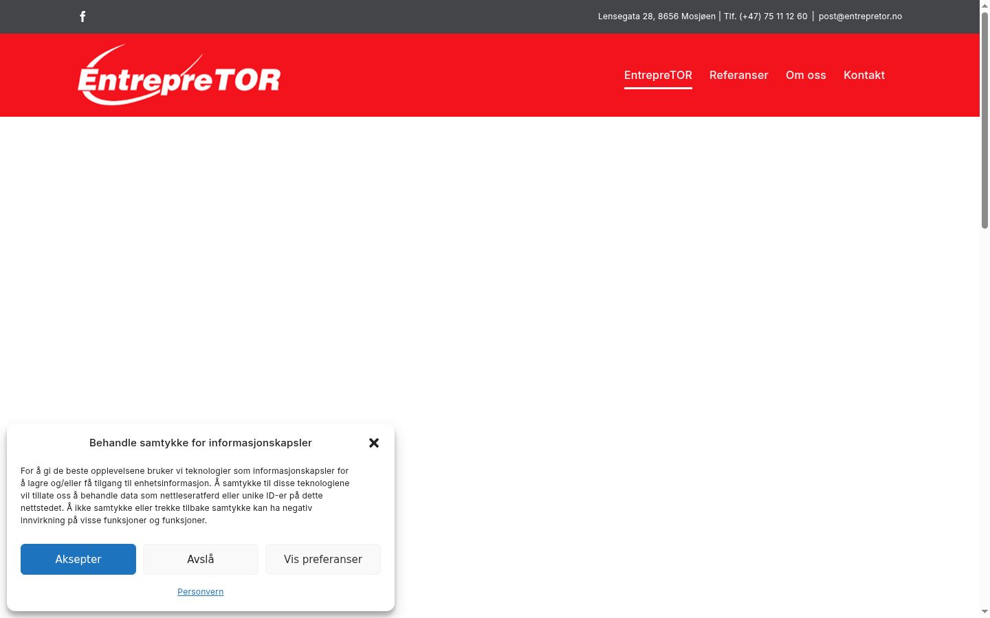 Screenshot des Einwilligungsbanners vor jeglicher Interaktion