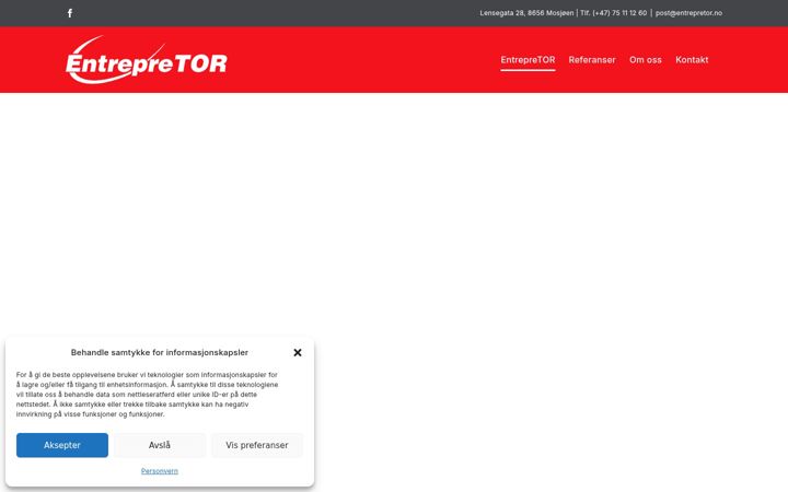 Ekrānuzņēmums no entrepretor.no