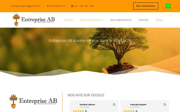 Snímek obrazovky entreprise-ab-elagueur.fr