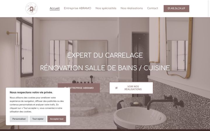 Snímek obrazovky entreprise-abramo.fr