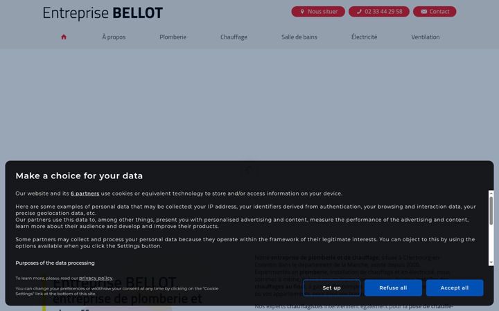 Snímek obrazovky entreprise-bellot.fr