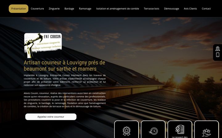 Screenshot di entreprise-cousin.fr