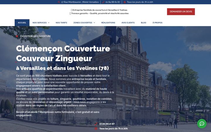 Screenshot di entreprise-couvreur-versailles.fr