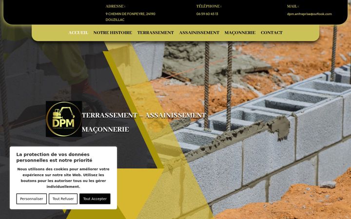 Screenshot di entreprise-dpm.fr