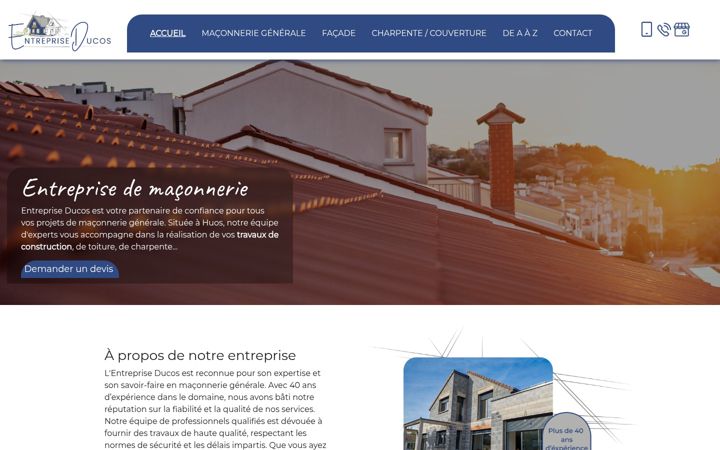 Screenshot di entreprise-ducos.fr