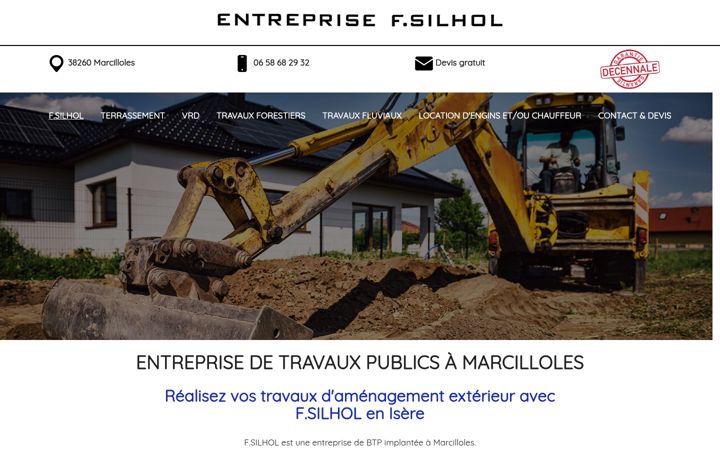 Skærmbillede af entreprise-f-silhol.fr