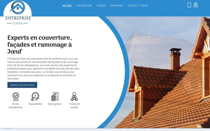 Skærmbillede af entreprise-flore.fr