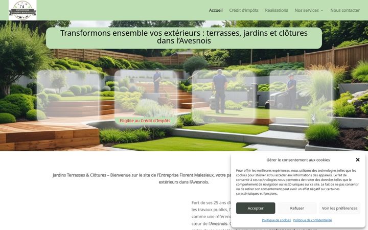 Skærmbillede af entreprise-florent-malesieux.fr