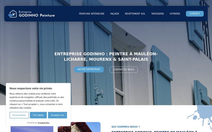 Skærmbillede af entreprise-godinho.fr
