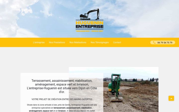 Skærmbillede af entreprise-huguenin.fr