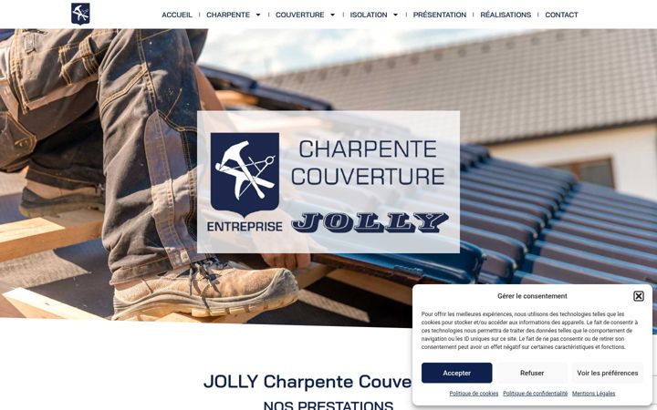 Screenshot van entreprise-jolly.fr