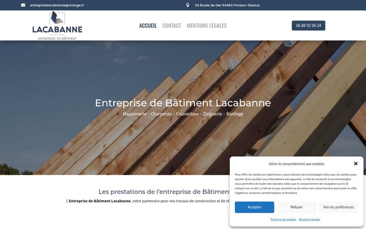 Screenshot van entreprise-lacabanne.fr