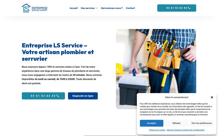 Screenshot van entreprise-ls-service.fr
