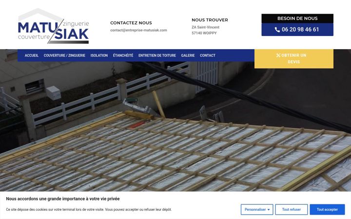 Screenshot di entreprise-matusiak.fr