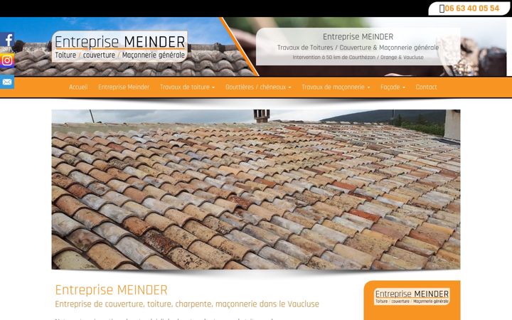 Screenshot van entreprise-meinder.fr