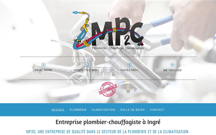 Screenshot di entreprise-mp2c.fr