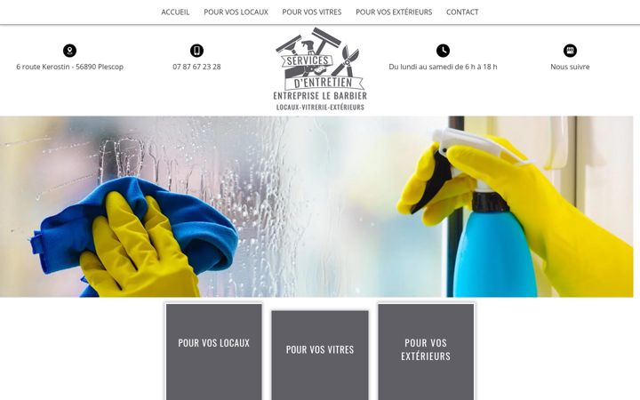 Screenshot di entreprise-nettoyage-lebarbier.fr