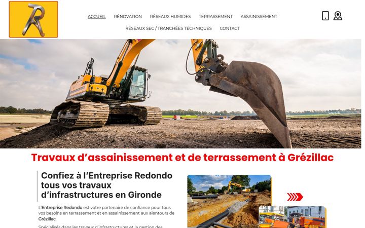 Skærmbillede af entreprise-redondo.fr