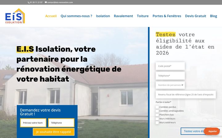 Skærmbillede af entreprise-renovation-isolation.fr