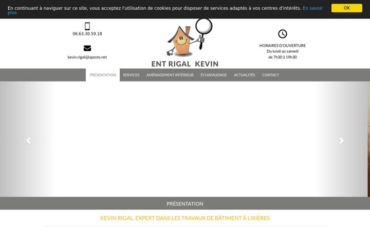 Skærmbillede af entreprise-rigal.fr
