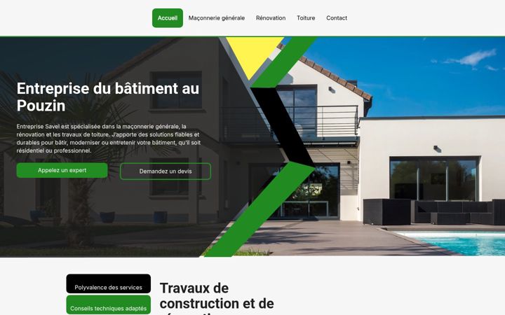 Skærmbillede af entreprise-savel.fr