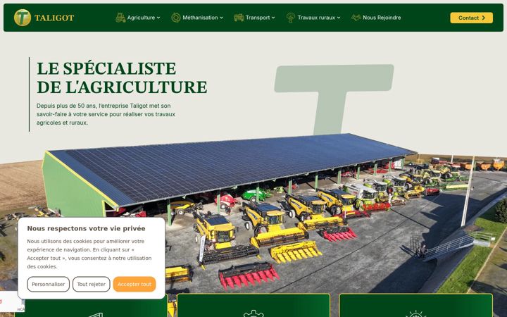 Skærmbillede af entreprise-taligot.fr
