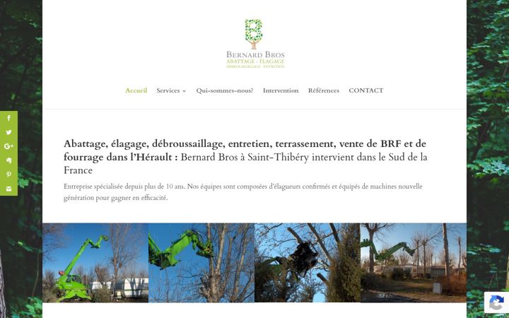 Snímek obrazovky entreprisebrosbernard.fr
