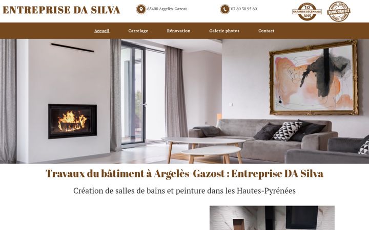 Snímek obrazovky entreprisedasilva.fr