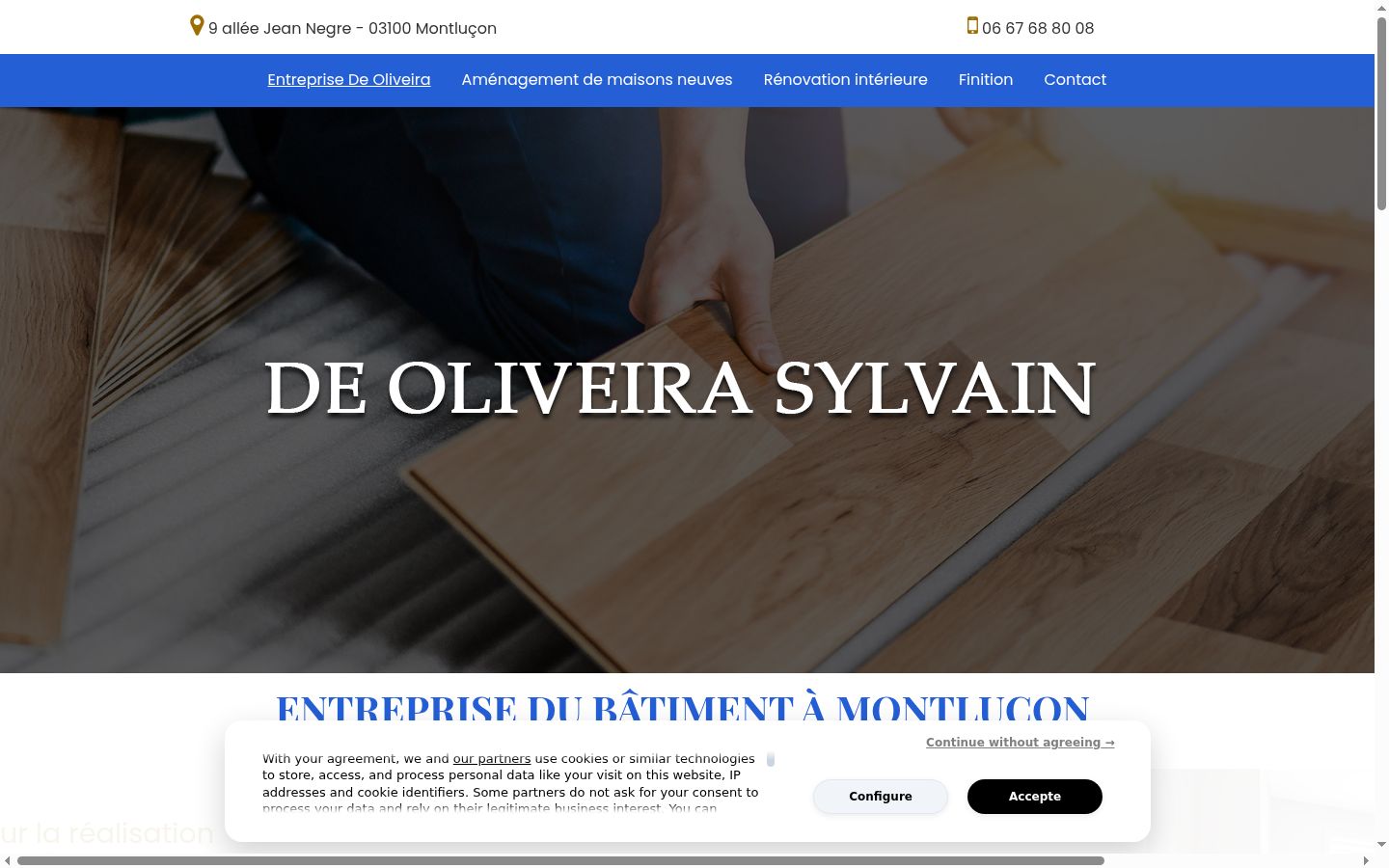 Screenshot tal-banner tal-kunsens muri qabel kwalunkwe interazzjoni