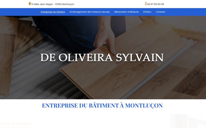 Snímek obrazovky entreprisedeoliveira.fr