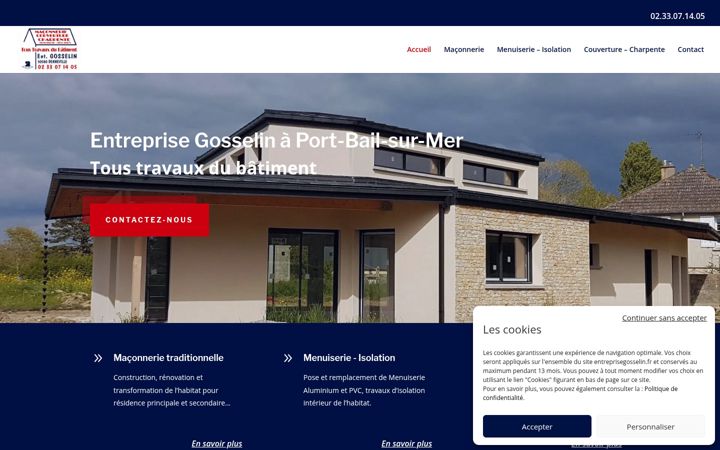 Screenshot di entreprisegosselin.fr