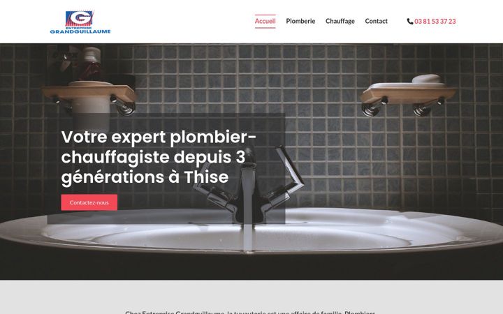 Screenshot di entreprisegrandguillaume.fr