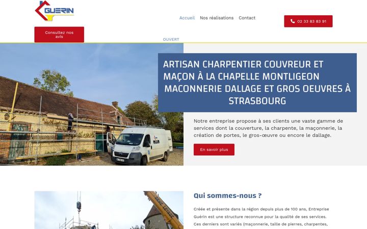 Screenshot di entrepriseguerin.fr