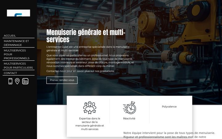 Screenshot di entrepriseguiot.fr
