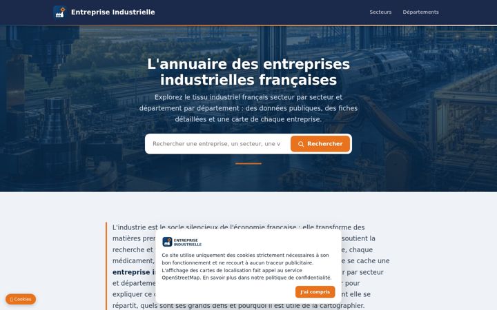Screenshot di entrepriseindustrielle.fr