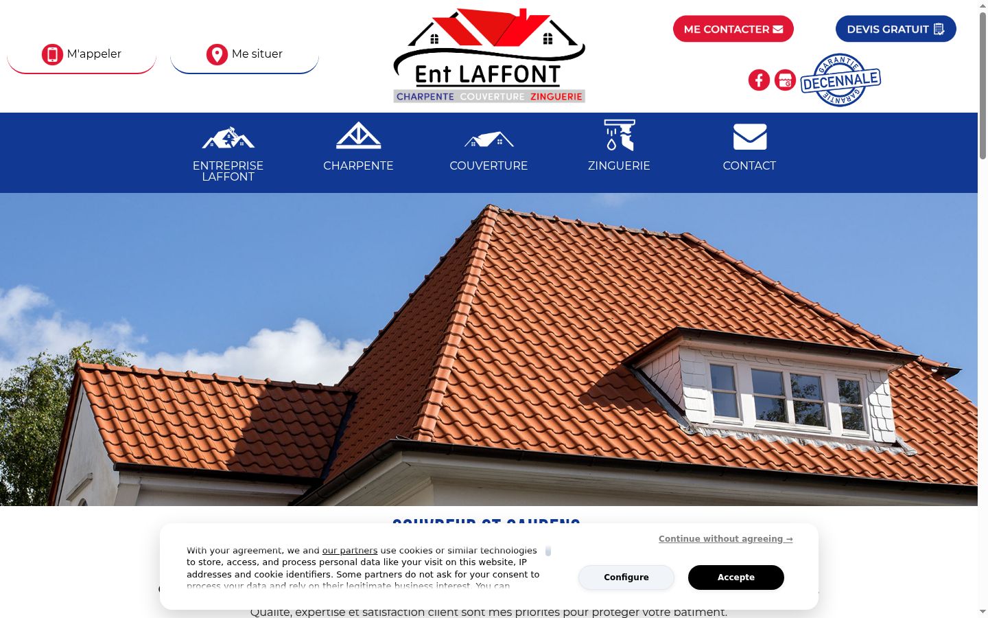 Screenshot tal-banner tal-kunsens muri qabel kwalunkwe interazzjoni