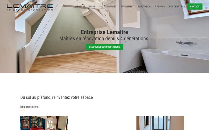 Screenshot di entrepriselemaitre.fr