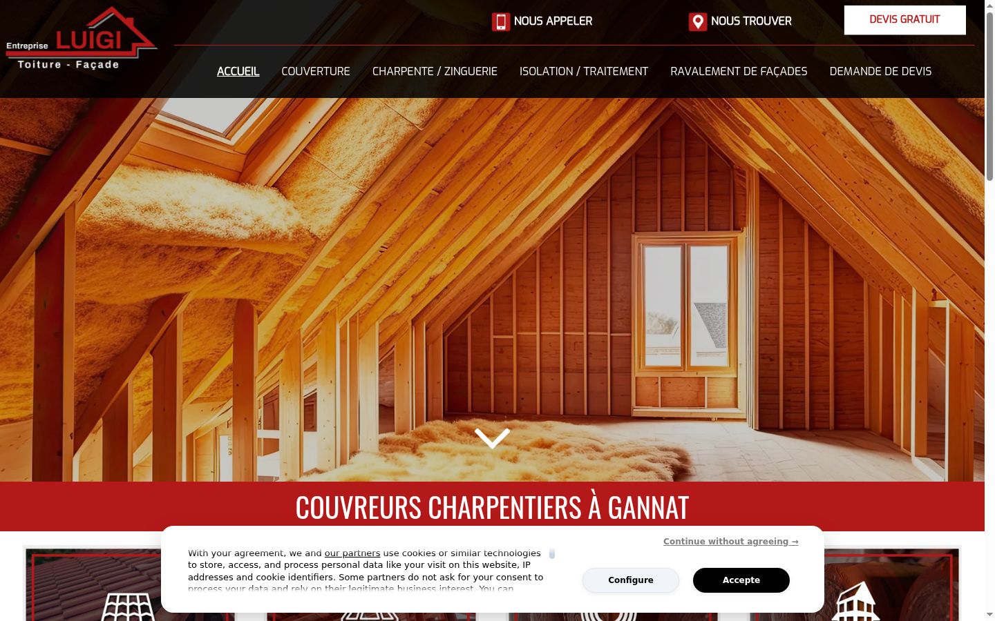 Screenshot tal-banner tal-kunsens muri qabel kwalunkwe interazzjoni