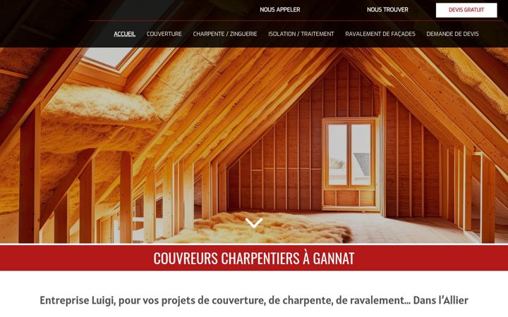 Screenshot ta' entrepriseluigi.fr