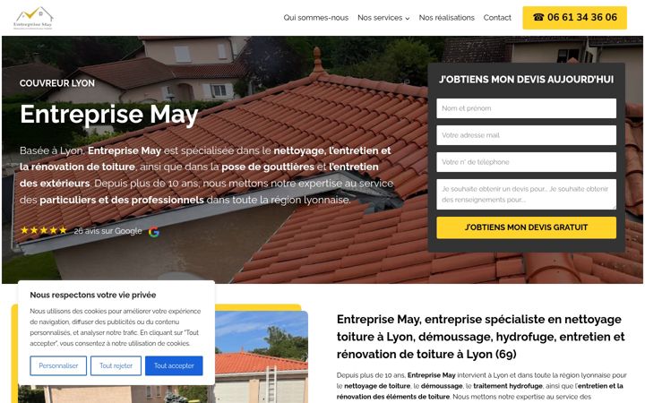 Screenshot di entreprisemay.fr