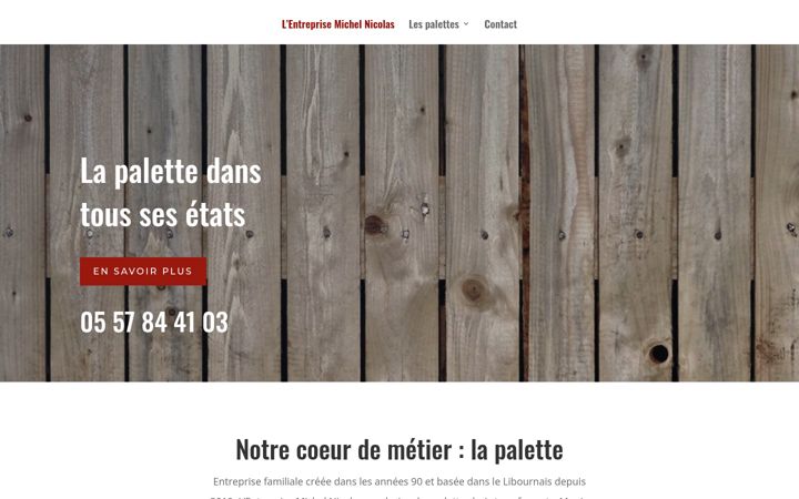 Screenshot di entreprisemichelnicolas.fr