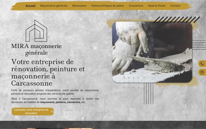 Screenshot di entreprisemira.fr