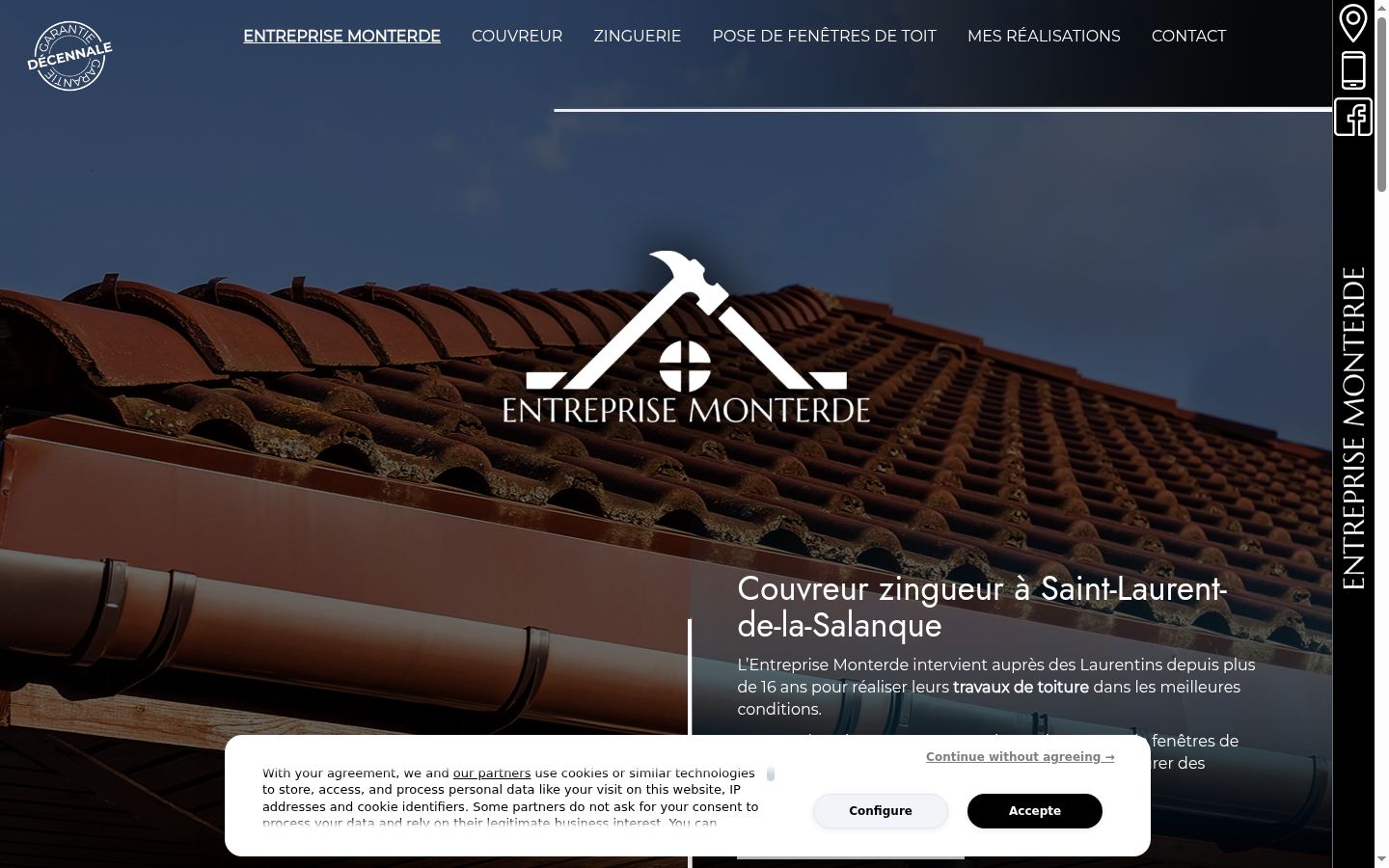 Screenshot tal-banner tal-kunsens muri qabel kwalunkwe interazzjoni