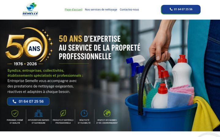 Skærmbillede af entreprisesemelle.fr
