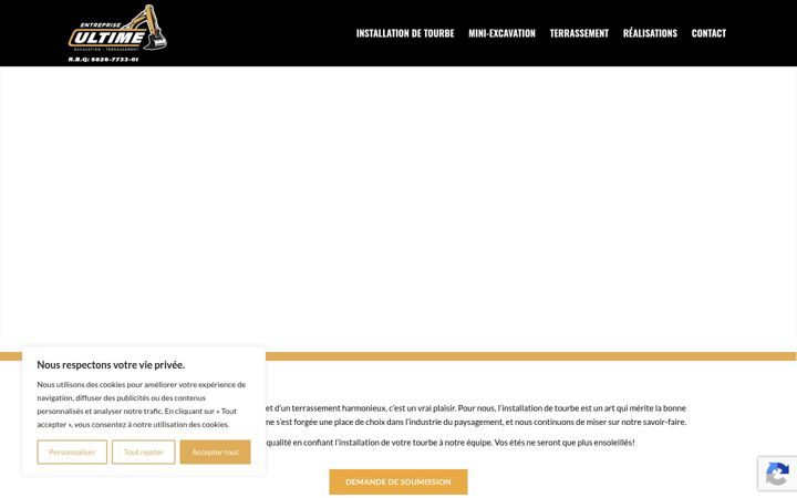 Skjámynd af entrepriseultime.ca
