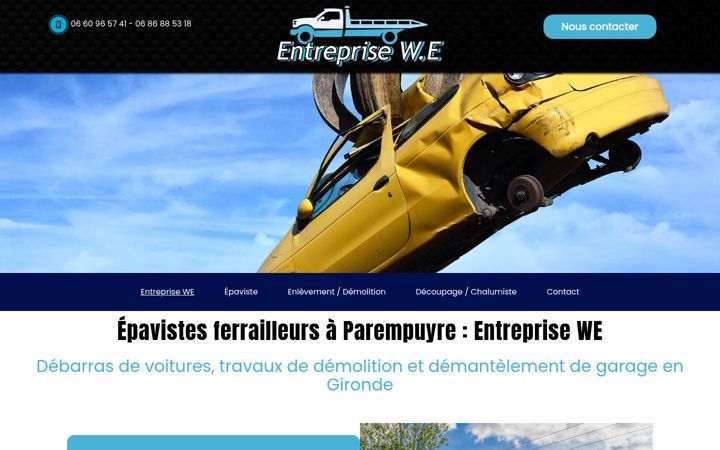 Screenshot ta' entreprisewe-epaviste-demolition.fr