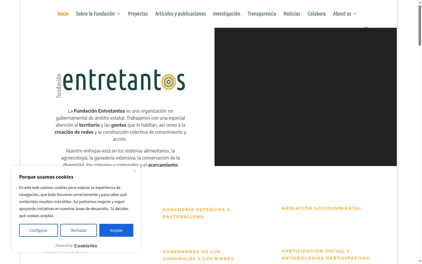 Screenshot des Einwilligungsbanners vor jeglicher Interaktion