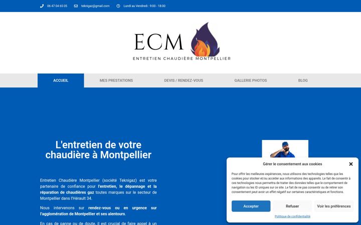 Screenshot ta' entretien-chaudiere-montpellier.fr