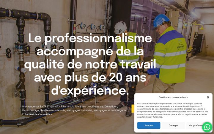 Captura de ecrã de entretienmaxpro.ch
