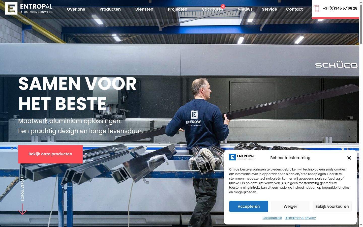 Sutikimo reklamjuostės, rodytos prieš bet kokią sąveiką, ekrano kopija
